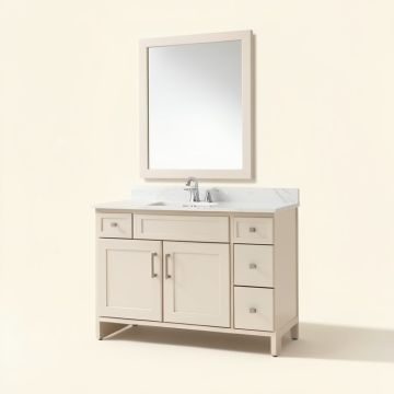 Chabon 24 '' Single Bathroom Vanity Set With Mirror (synthetic illustration; no displayed measurements)
