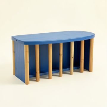 Birch Dell Shoe Storage Bench - Blue (synthetic illustration; no displayed measurements)