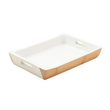 Fern Bluff Serving Tray - White