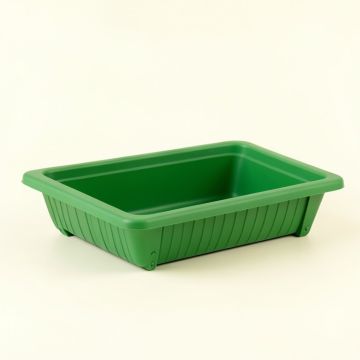 Elm Branch Empty Railing Planter With Integral Brackets - Green (synthetic illustration; no displayed measurements)