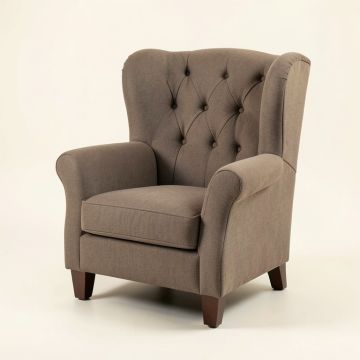 36 '' Wide Tufted Wingback Chair (synthetic illustration; no displayed measurements)