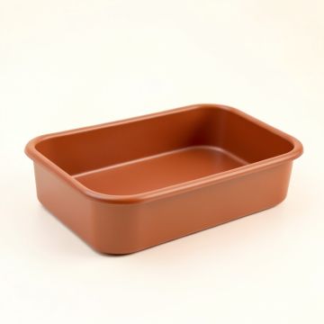 Linden Bluff Empty Under-Desk Cable Tray - Terracotta (synthetic illustration; no displayed measurements)