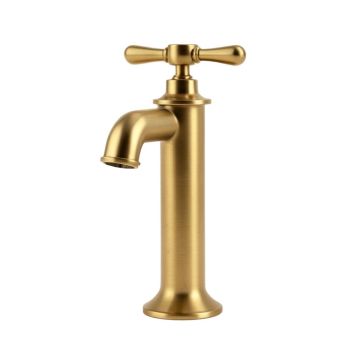 Kingston Double Handle Floor Mounted Clawfoot Tub Faucet