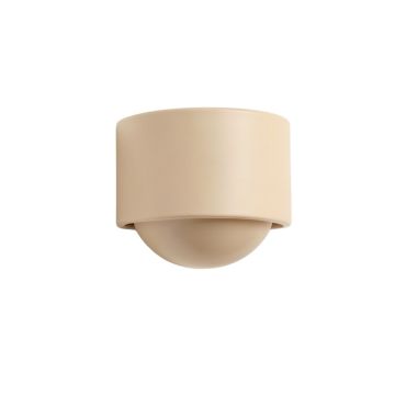 Willow Brook Wall Sconce Mounted On A Plain Wall - Beige