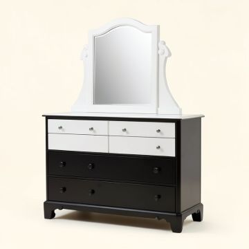 Daniella 6 Drawer Dresser With Mirror (synthetic illustration; no displayed measurements)