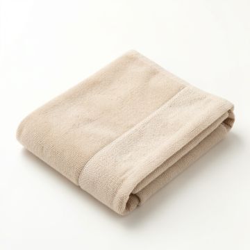 Spruce Arc Bath Towel - Beige (synthetic illustration; no displayed measurements)