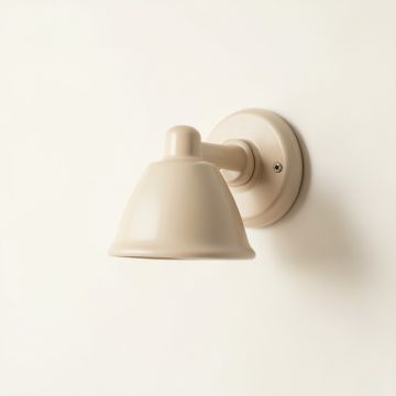Hazel Dale Wall Sconce Mounted On A Plain Wall - Beige (synthetic illustration; no displayed measurements)