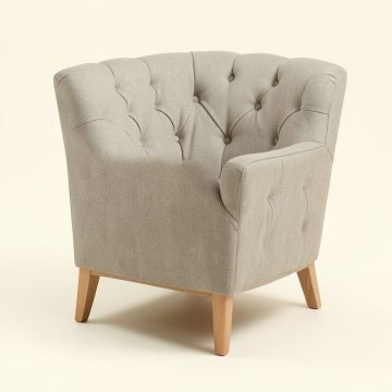 Gustavo 31.5 '' Wide Tufted Polyester Wingback Chair (synthetic illustration; no displayed measurements)