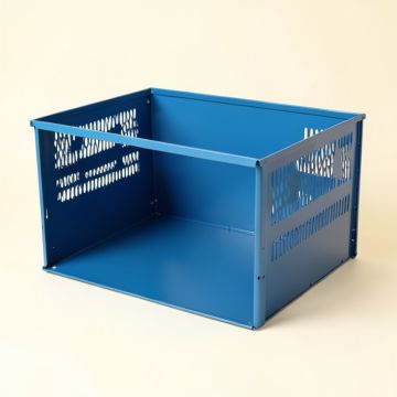 Wren Edge Empty Furniture-Style Pet Crate - Blue (synthetic illustration; no displayed measurements)