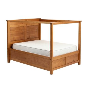 Audet Solid Wood Storage Murphy Bed With Mattress
