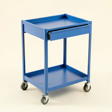 Holly Crossing Empty Rolling Workshop Cart - Blue (synthetic illustration; no displayed measurements)