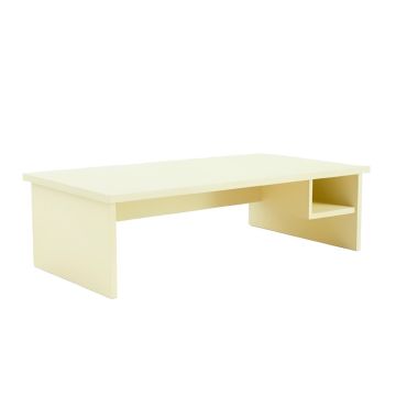 Hill Bend Desktop Monitor Riser - Cream (synthetic illustration; no displayed measurements)