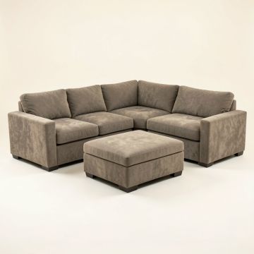 Makah 166 '' Wide Microfiber/Microsuede Left Hand Facing Modular Sectional With Ottoman (synthetic illustration; no displayed measurements)