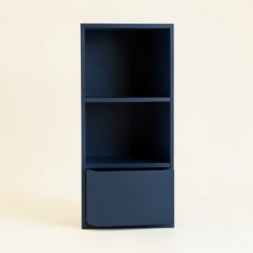 Heath Canyon Narrow Cubby Tower - Navy (synthetic illustration; no displayed measurements)