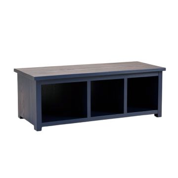 Clay Dell Shoe Storage Bench - Navy
