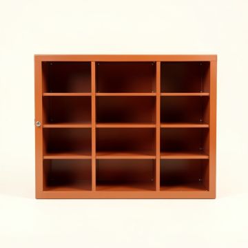 Hill Bluff Empty Mug-Storage Cabinet Insert - Terracotta (synthetic illustration; no displayed measurements)