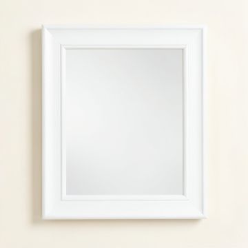 Vale Brook Framed Wall Mirror - White (synthetic illustration; no displayed measurements)