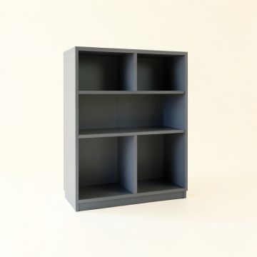Flint Dell Freestanding Bookcase - Gray (synthetic illustration; no displayed measurements)