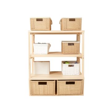 Ociuso Willow Storage Organizer With Wall Baskets