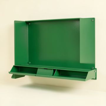 Cliff Dale Empty Wall-Mounted Tool Organizer Panel - Green (synthetic illustration; no displayed measurements)