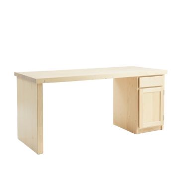 Dune Bend Empty Workshop Workbench - Ivory