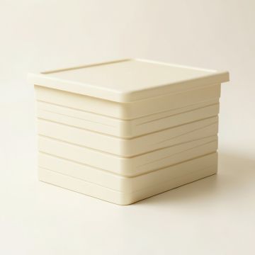 Ridge Brook Closed Outdoor Storage Box - Cream (synthetic illustration; no displayed measurements)