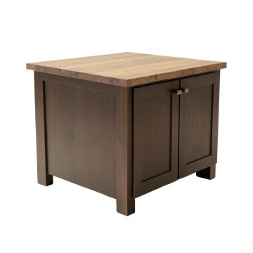 Elenna Ottawa Kitchen Island With Butcher Block Top