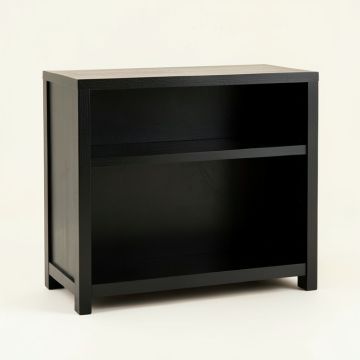 Cliff Branch Low Bookcase - Black (synthetic illustration; no displayed measurements)