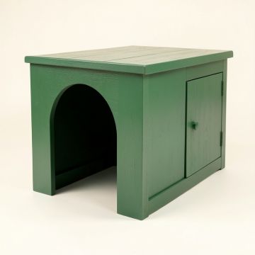 Heath Bluff Empty Furniture-Style Litter Enclosure - Green (synthetic illustration; no displayed measurements)