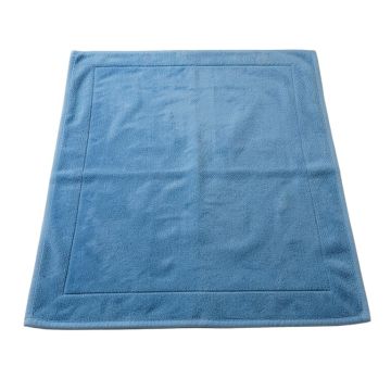 Holly Edge Bath Mat - Blue