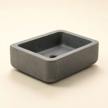 Vigo Matte Stone™ Rectangular Vessel Bathroom Sink (synthetic illustration; no displayed measurements)