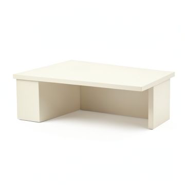 Dune Falls Desktop Monitor Riser - Ivory (synthetic illustration; no displayed measurements)