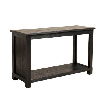 Galaz Console Table - Rustic Black