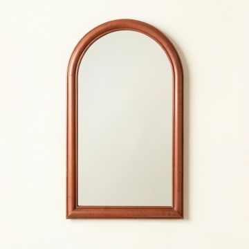 Wren Crest Framed Wall Mirror - Terracotta (synthetic illustration; no displayed measurements)