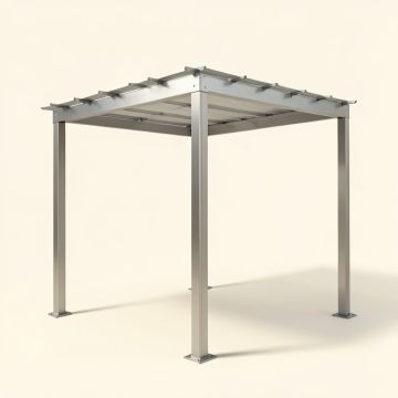 Aluminum Pergola (synthetic illustration; no displayed measurements)