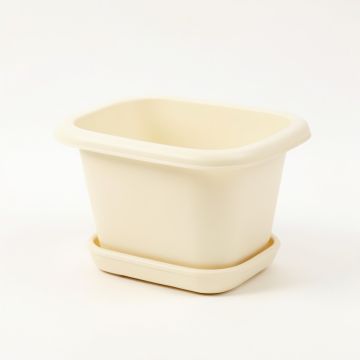 Laurel Bend Empty Raised Planter - Ivory (synthetic illustration; no displayed measurements)