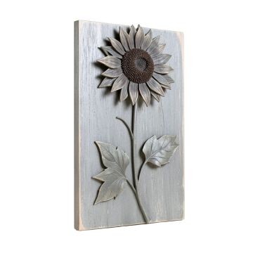 Tall Distressed Sunflower Welcome Sign Wall Décor