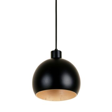 Pine Canyon Pendant Light Suspended From One Plain Cable - Black