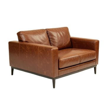 Obryant 88.5 '' Faux Leather Square Arm Sofa