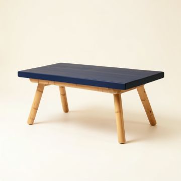Ash Bridge Indoor Bench - Navy (synthetic illustration; no displayed measurements)