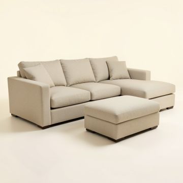 Wetherby 52 '' Wide Reversible Modular Sofa & Chaise With Ottoman (synthetic illustration; no displayed measurements)