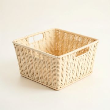 Maple Bend Empty Storage Basket - Ivory (synthetic illustration; no displayed measurements)