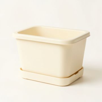 Glen Branch Empty Raised Planter - Cream (synthetic illustration; no displayed measurements)