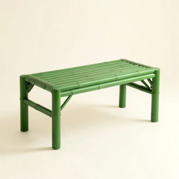 Birch Crest Indoor Bench - Green (synthetic illustration; no displayed measurements)