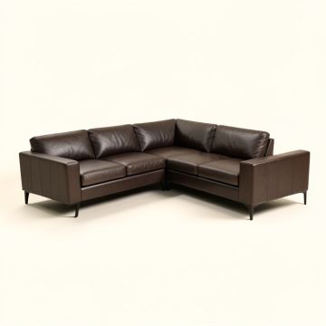 Hennessey 97 '' Faux Leather Right Hand Facing Modular Sectional (synthetic illustration; no displayed measurements)