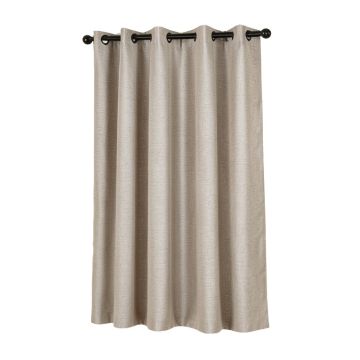 Rylan Damask Semi-Sheer Grommet Single Curtain Panel
