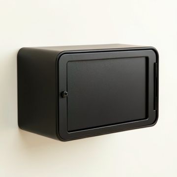 Maple Bluff Wall-Mounted Entry Cabinet - Black (synthetic illustration; no displayed measurements)