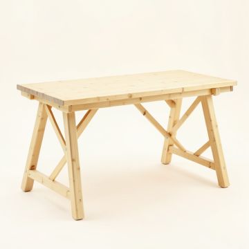 Brook Edge Empty Workshop Workbench - Ivory (synthetic illustration; no displayed measurements)
