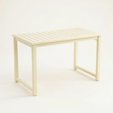 Wren Arc Patio Table - Cream (synthetic illustration; no displayed measurements)