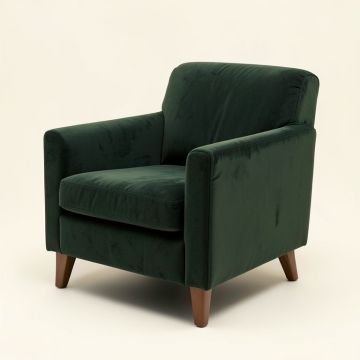 24.75 '' Wide Velvet Armchair (synthetic illustration; no displayed measurements)